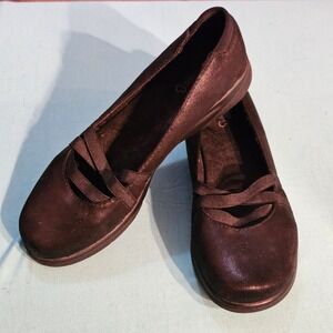 Baretraps Women's Black Elastic Strap Comfort Ballet‎ Flats Shoes Size 8W